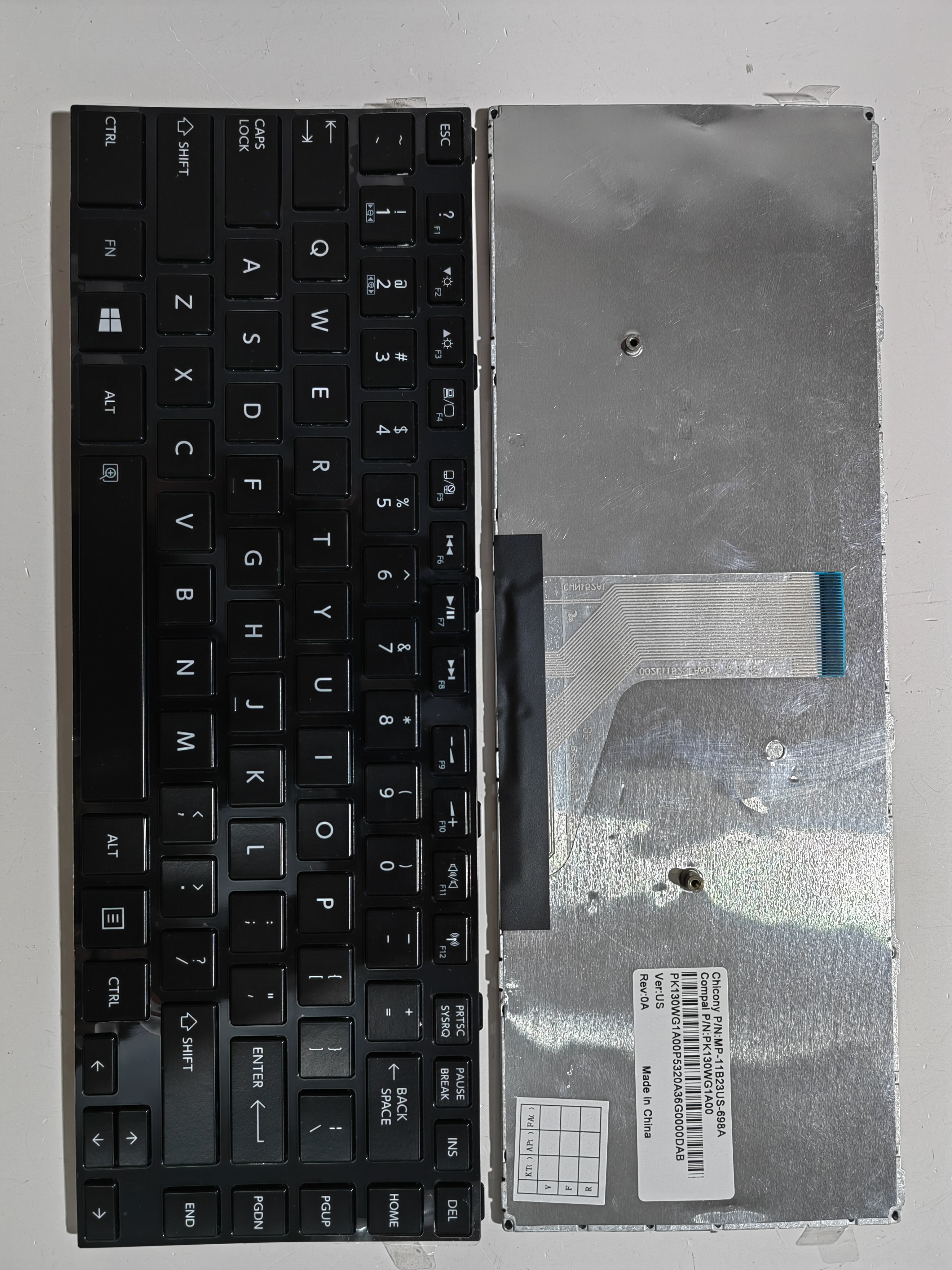 Picture of New Replacement Laptop Keyboard For TOSHIBA L40-A BLACK FRAME BLACK US Layout